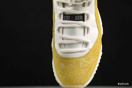 AH7860-107 Jordan Low Air 11 Snakeskin” “Yellow 0922